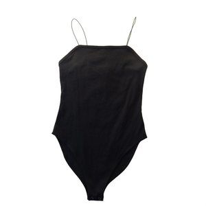 Wild Fable Bodysuit Medium Black Women's  100% Cot